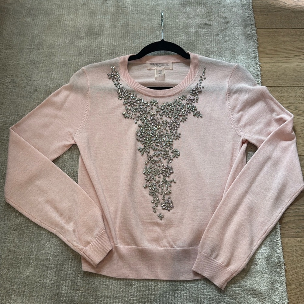 Giambattista Valli x H&M collaboration embellished sweater